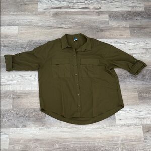 Old Navy Khaki Green Casual Shirt